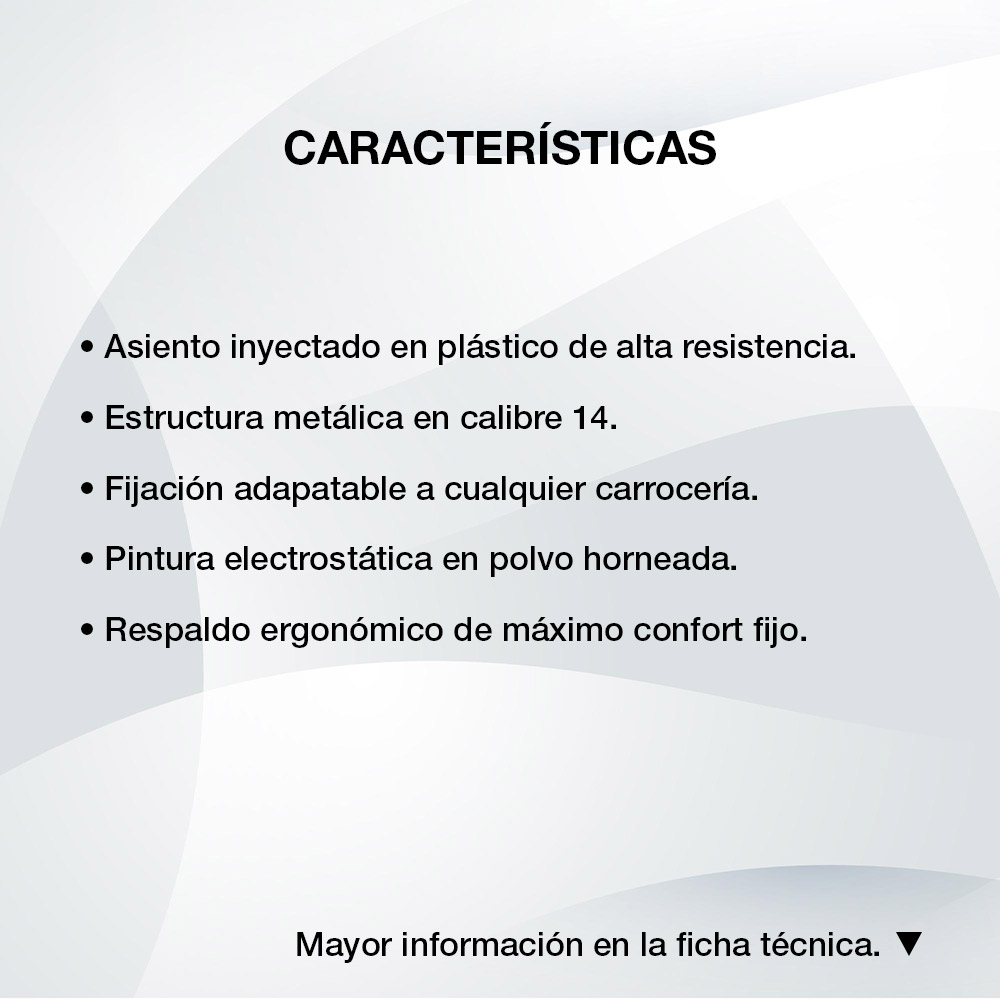 Caracteristicas Asiento Orus